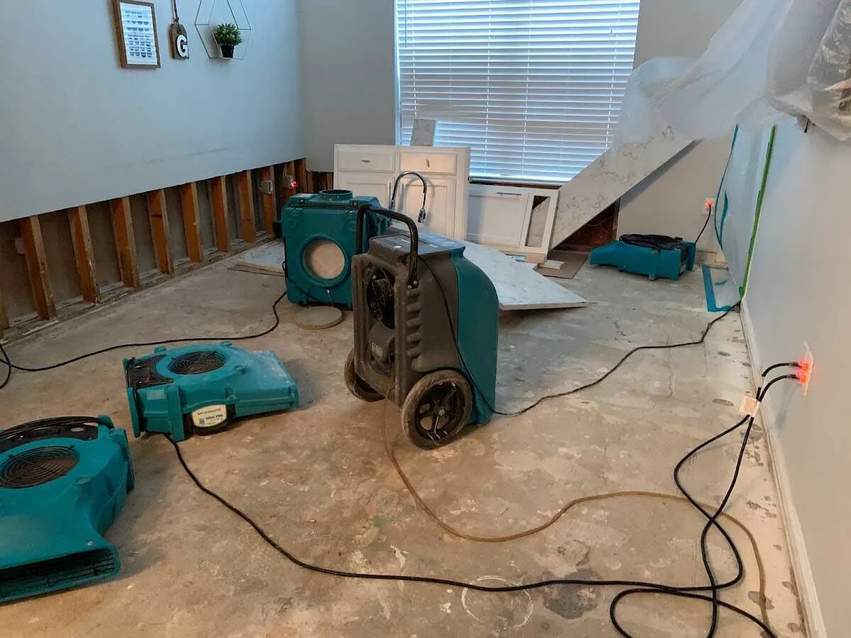 Dehumidifier in flood-cut room for Water Extraction & Removal in Pullman